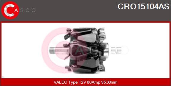 Casco CRO15104AS - Ротор, генератор autospares.lv
