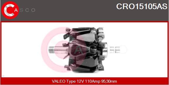 Casco CRO15105AS - Ротор, генератор autospares.lv