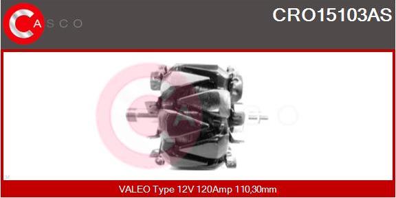 Casco CRO15103AS - Ротор, генератор autospares.lv