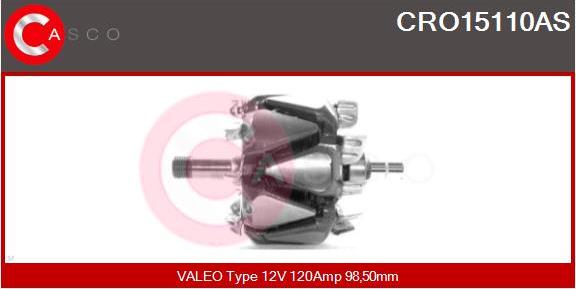 Casco CRO15110AS - Ротор, генератор autospares.lv