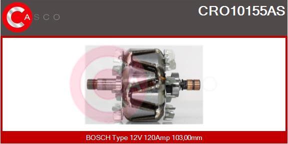 Casco CRO10155AS - Ротор, генератор autospares.lv