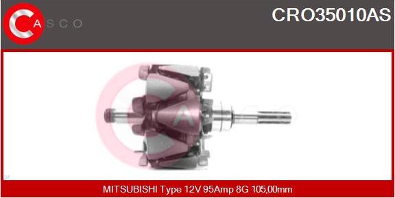 Casco CRO35010AS - Ротор, генератор autospares.lv