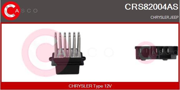 Casco CRS82004AS - Сопротивление, реле, вентилятор салона autospares.lv