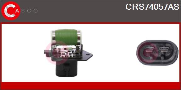 Casco CRS74057AS - Дополнительный резистор, электромотор - вентилятор радиатора autospares.lv