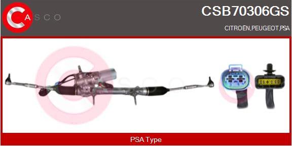 Casco CSB70306GS - Рулевой механизм, рейка autospares.lv