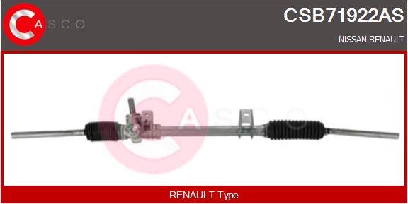 Casco CSB71922AS - Рулевой механизм, рейка autospares.lv