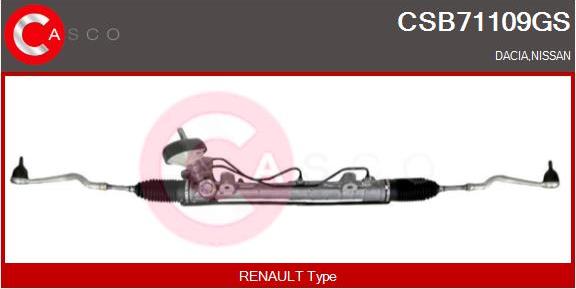 Casco CSB71109GS - Рулевой механизм, рейка autospares.lv