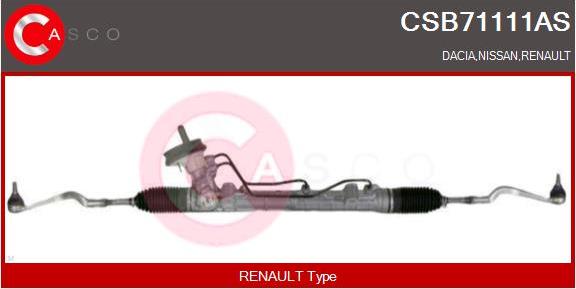 Casco CSB71111AS - Рулевой механизм, рейка autospares.lv