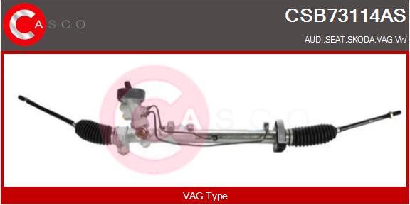 Casco CSB73114AS - Рулевой механизм, рейка autospares.lv