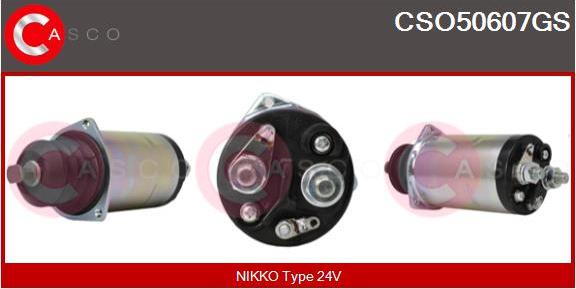 Casco CSO50607GS - Тяговое реле, соленоид, стартер autospares.lv