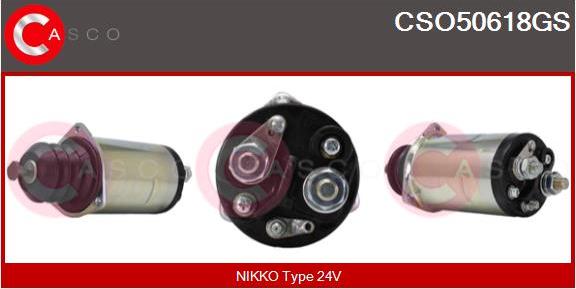 Casco CSO50618GS - Тяговое реле, соленоид, стартер autospares.lv