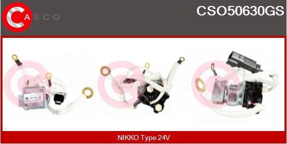 Casco CSO50630GS - Тяговое реле, соленоид, стартер autospares.lv