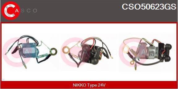 Casco CSO50623GS - Тяговое реле, соленоид, стартер autospares.lv