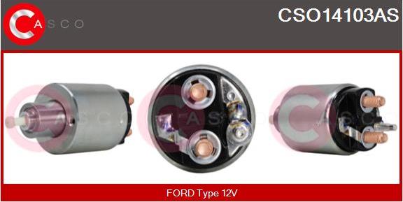 Casco CSO14103AS - Тяговое реле, соленоид, стартер autospares.lv