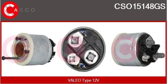 Casco CSO15148GS - Тяговое реле, соленоид, стартер autospares.lv