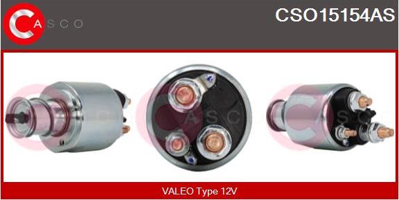 Casco CSO15154AS - Тяговое реле, соленоид, стартер autospares.lv