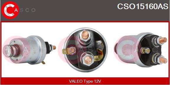 Casco CSO15160AS - Тяговое реле, соленоид, стартер autospares.lv