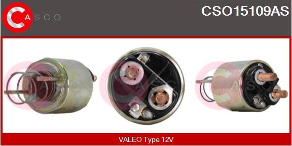 Casco CSO15109AS - Тяговое реле, соленоид, стартер autospares.lv