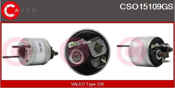 Casco CSO15109GS - Тяговое реле, соленоид, стартер autospares.lv