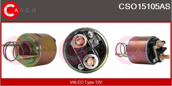 Casco CSO15105AS - Тяговое реле, соленоид, стартер autospares.lv