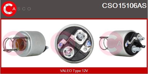 Casco CSO15106AS - Тяговое реле, соленоид, стартер autospares.lv