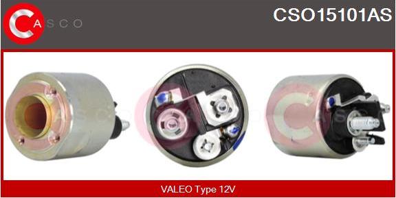 Casco CSO15101AS - Тяговое реле, соленоид, стартер autospares.lv