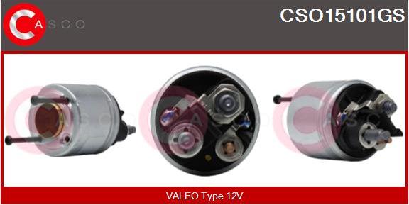 Casco CSO15101GS - Тяговое реле, соленоид, стартер autospares.lv