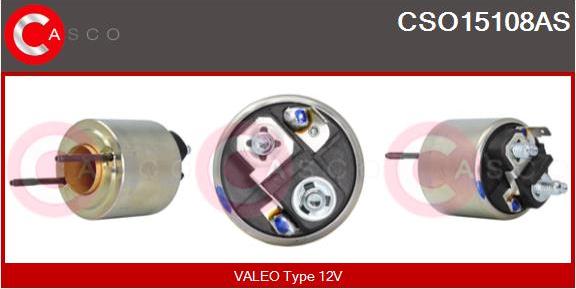 Casco CSO15108AS - Тяговое реле, соленоид, стартер autospares.lv