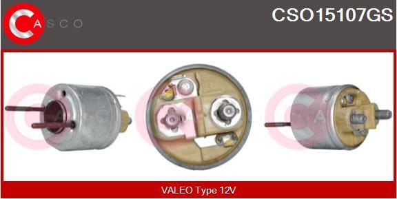 Casco CSO15107GS - Тяговое реле, соленоид, стартер autospares.lv