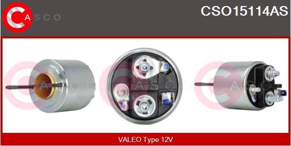 Casco CSO15114AS - Тяговое реле, соленоид, стартер autospares.lv