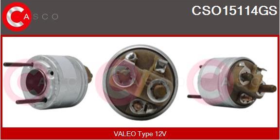 Casco CSO15114GS - Тяговое реле, соленоид, стартер autospares.lv