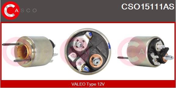 Casco CSO15111AS - Тяговое реле, соленоид, стартер autospares.lv
