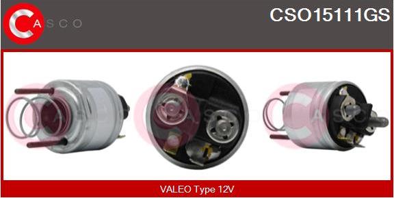 Casco CSO15111GS - Тяговое реле, соленоид, стартер autospares.lv