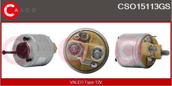 Casco CSO15113GS - Тяговое реле, соленоид, стартер autospares.lv