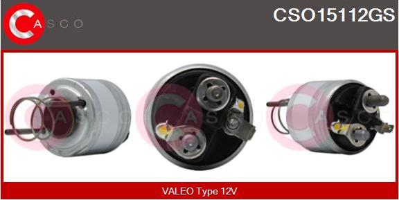 Casco CSO15112GS - Тяговое реле, соленоид, стартер autospares.lv