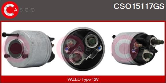 Casco CSO15117GS - Тяговое реле, соленоид, стартер autospares.lv