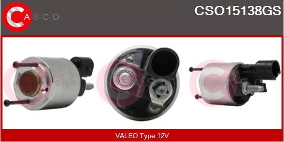 Casco CSO15138GS - Тяговое реле, соленоид, стартер autospares.lv