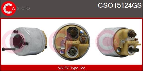 Casco CSO15124GS - Тяговое реле, соленоид, стартер autospares.lv
