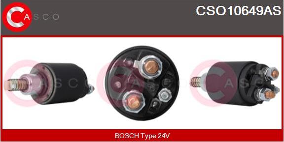 Casco CSO10649AS - Тяговое реле, соленоид, стартер autospares.lv