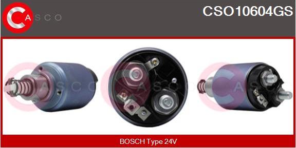 Casco CSO10604GS - Тяговое реле, соленоид, стартер autospares.lv