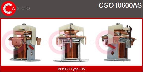 Casco CSO10600AS - Тяговое реле, соленоид, стартер autospares.lv