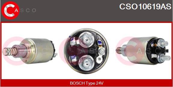 Casco CSO10619AS - Тяговое реле, соленоид, стартер autospares.lv