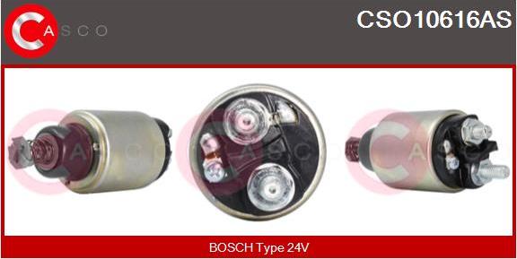 Casco CSO10616AS - Тяговое реле, соленоид, стартер autospares.lv