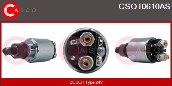 Casco CSO10610AS - Тяговое реле, соленоид, стартер autospares.lv