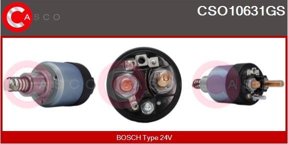 Casco CSO10631GS - Тяговое реле, соленоид, стартер autospares.lv