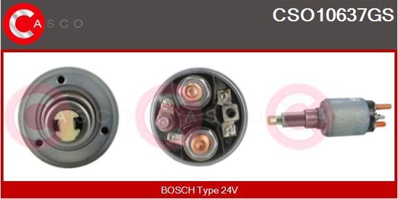 Casco CSO10637GS - Тяговое реле, соленоид, стартер autospares.lv