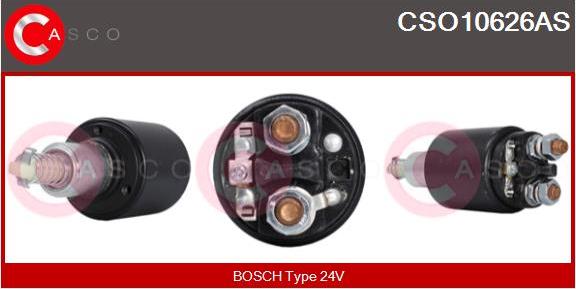 Casco CSO10626AS - Тяговое реле, соленоид, стартер autospares.lv