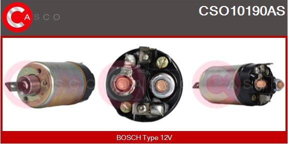 Casco CSO10190AS - Тяговое реле, соленоид, стартер autospares.lv