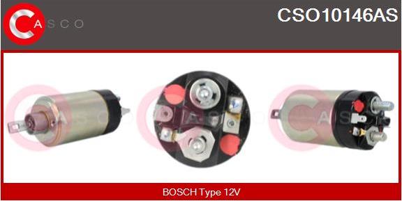 Casco CSO10146AS - Тяговое реле, соленоид, стартер autospares.lv