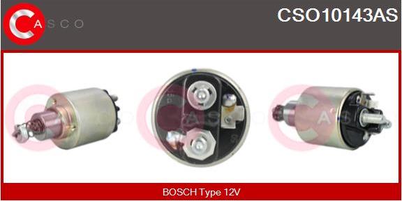 Casco CSO10143AS - Тяговое реле, соленоид, стартер autospares.lv